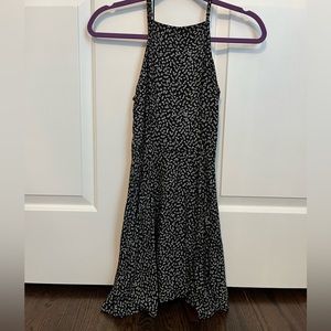 Abercrombie and Fitch XS Black Floral High Neck Dress